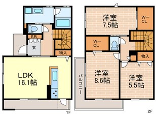 コンフォーザ甲陽園の物件間取画像